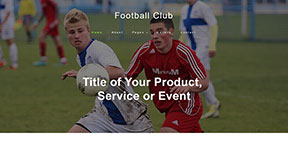 足球运动训练响应式网页模板