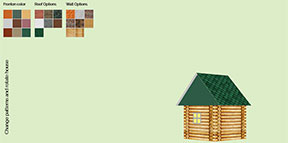 HTML5+CSS3房屋装饰工具 移动鼠标3D动画查看