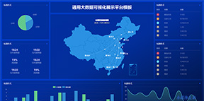 中国地图通用大数据echart可视化展示平台模板
