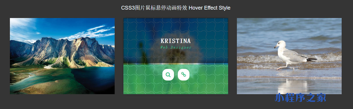 CSS3鼠标悬停图片遮罩层动画特效
